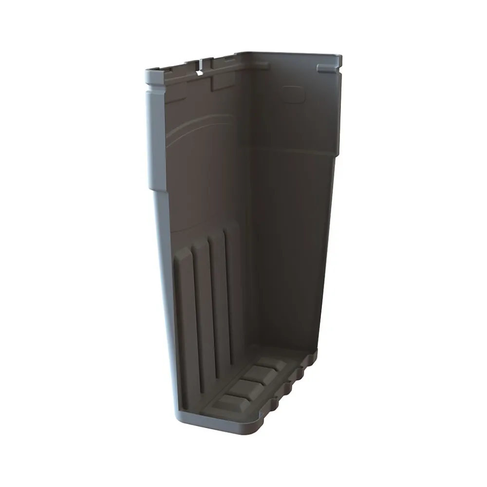LeanStream Plastic Three-Stream Recycling Station, 69 Gallon, Gray (LS3B-002)<CleanRiver Best