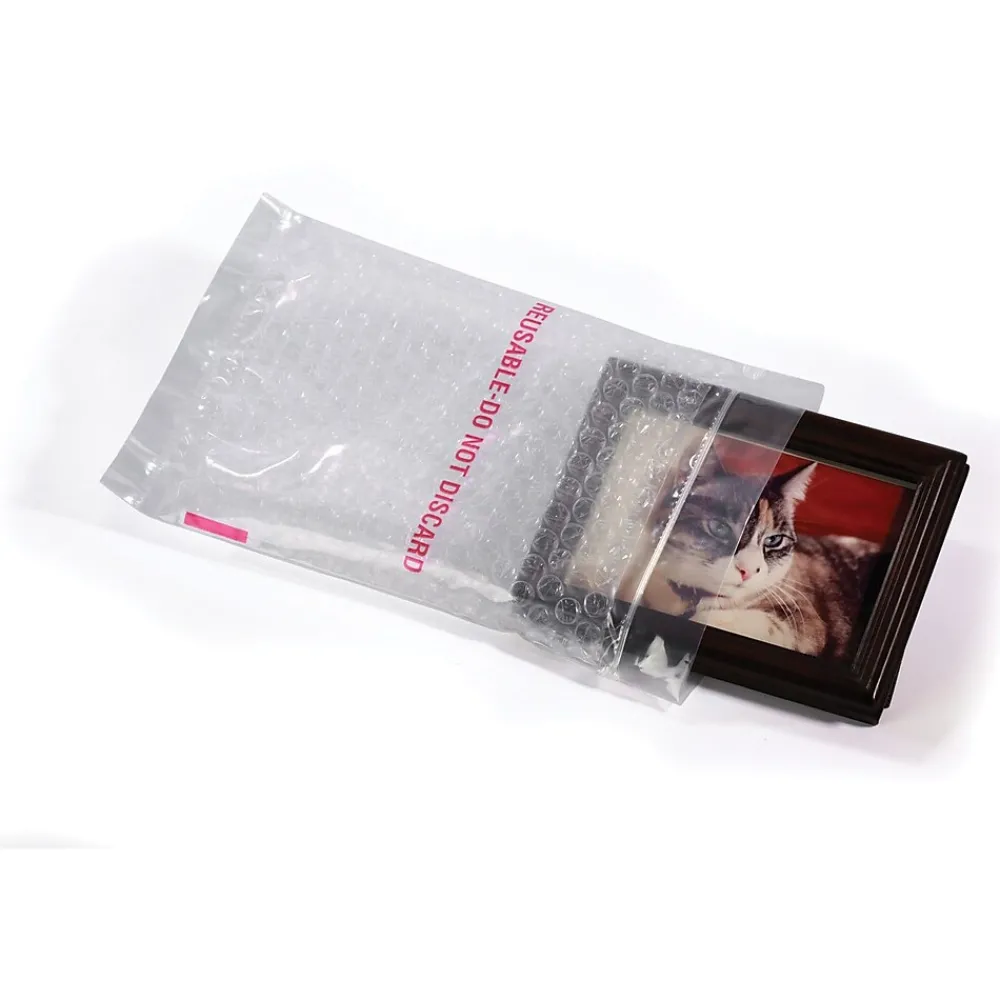 Discount Laddawn Clear Bubble Reclosable Bags, 8x10, 50/Case