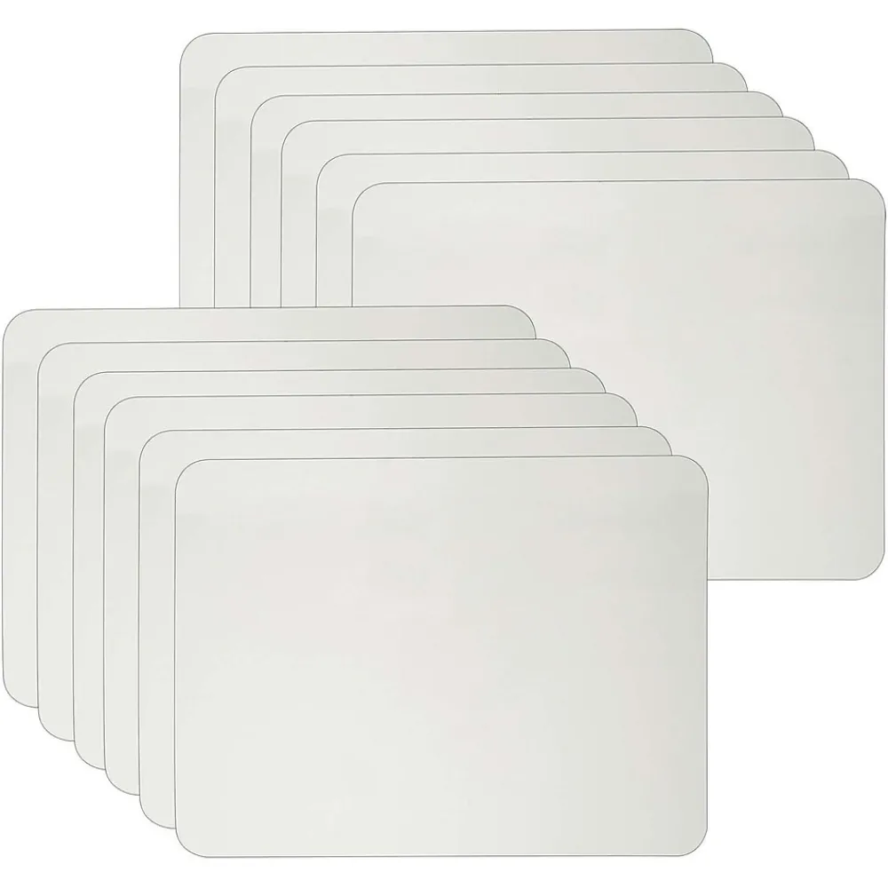 Dry Erase*CLI Dry-Erase Whiteboard, Plain 1-Sided, 9" x 12", 12/Pack (CHL35100-12)
