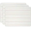 Dry Erase*CLI 2-Sided Magnetic Plastic Mobile Dry-Erase Whiteboard, 9" x 12", 3/Pack (CHL35135-3)