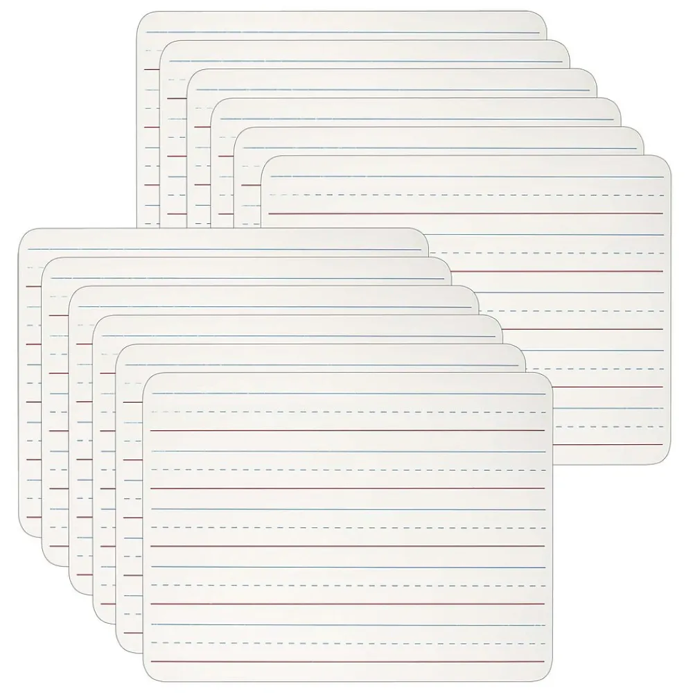 Dry Erase*CLI 1-Sided Melamine Mobile Dry-Erase Whiteboard, 9" x 12", 12/Bundle (CHL35115-12)