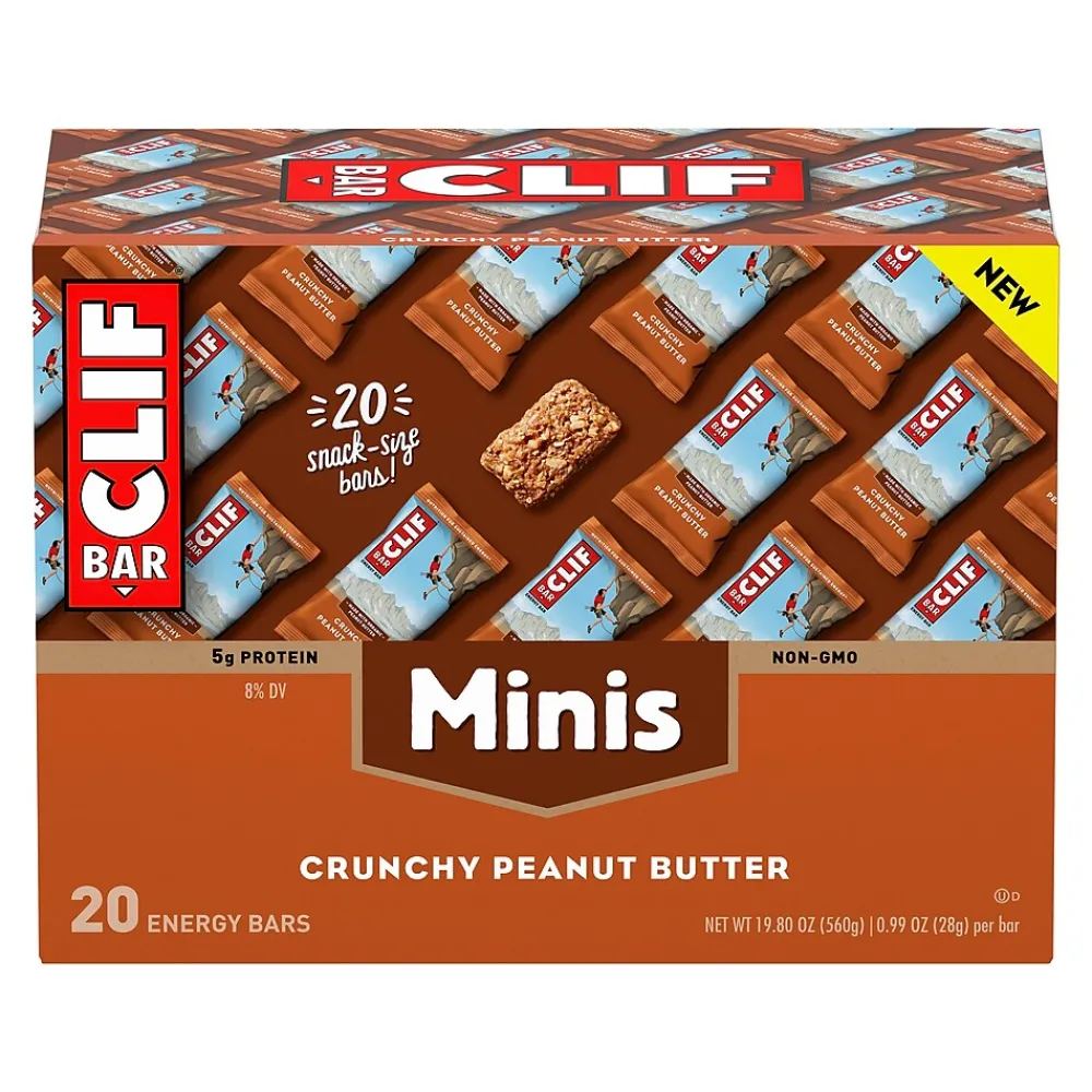 Clif Bar Crunchy Peanut Butter Minis,1.0 oz., 20/Box (CCC36412)