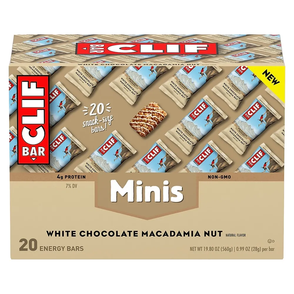 Clif Mini Energy Bars, White Chocolate Macadamia Nut, 1.0 oz., 20/Box (CCC37295)
