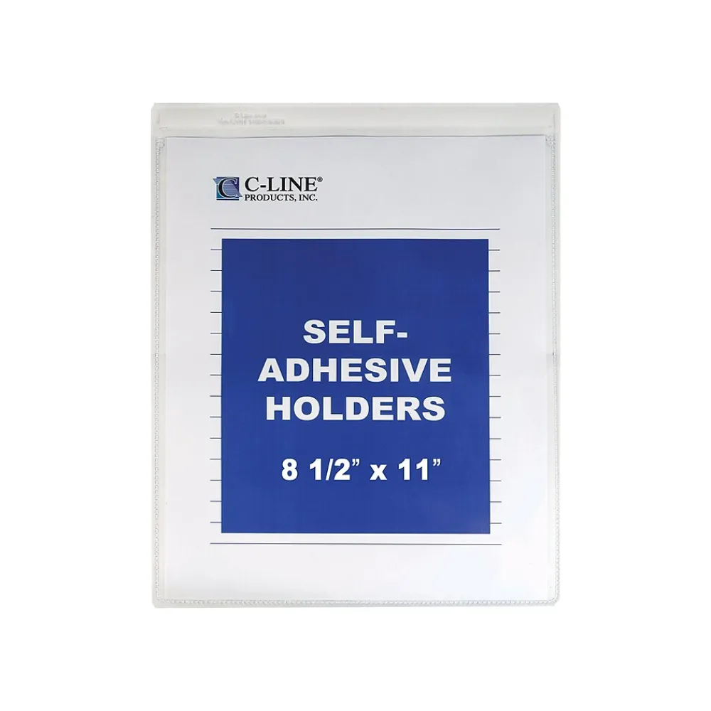 Sheet Protectors|C-Line Job Ticket Holders, 8-1/2" x 11", Clear, 50/Box (70911)