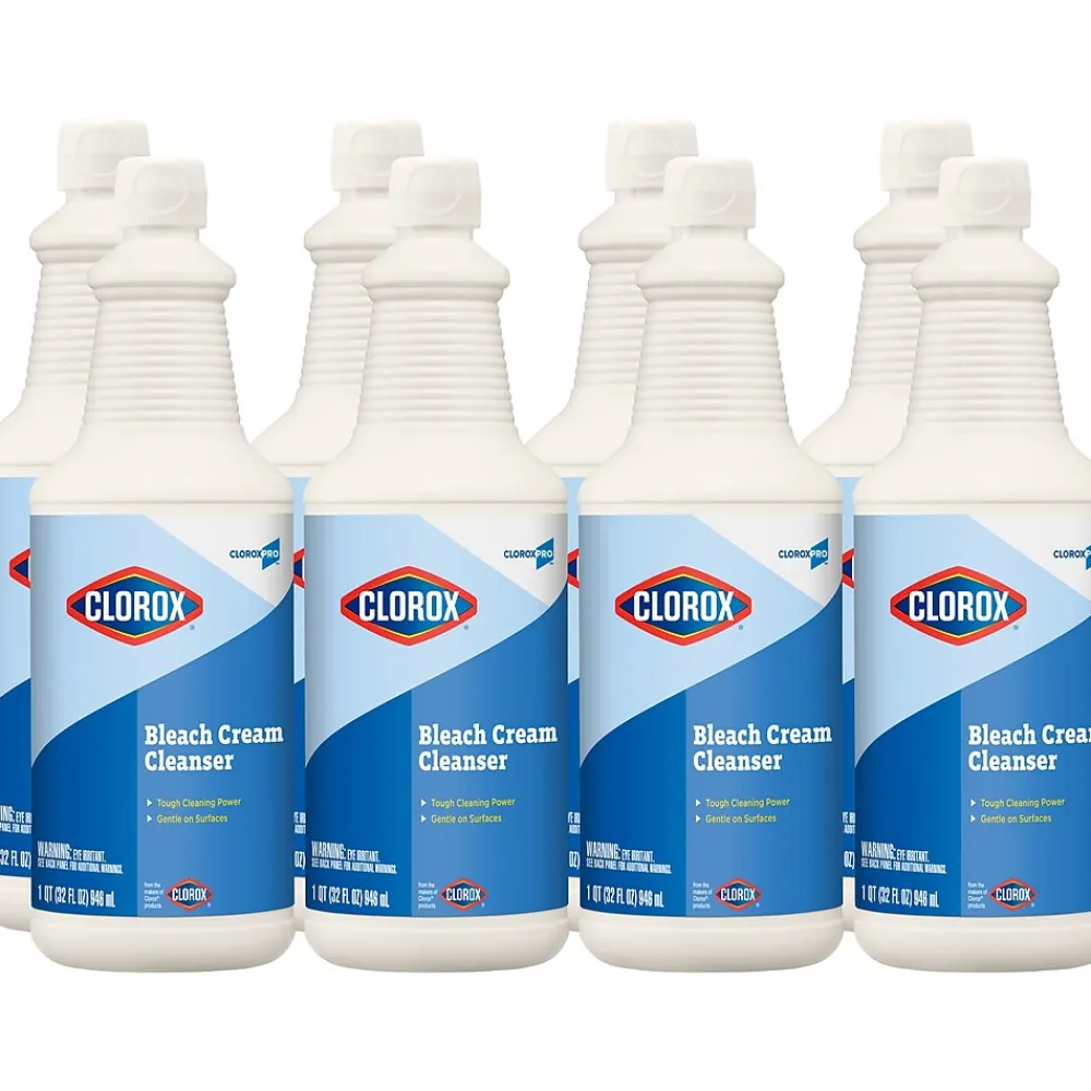 Pro Bleach Cream Cleaner, Fresh Scent, 32 oz., 8/Carton (CLO 30613)<Clorox