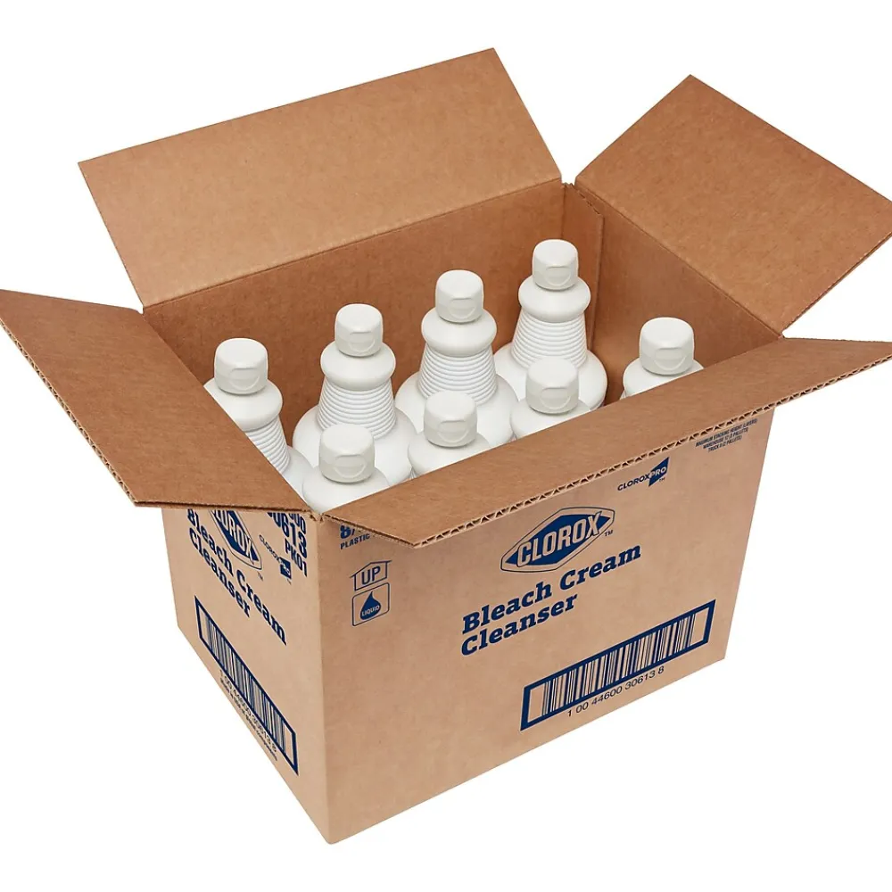 Pro Bleach Cream Cleaner, Fresh Scent, 32 oz., 8/Carton (CLO 30613)<Clorox