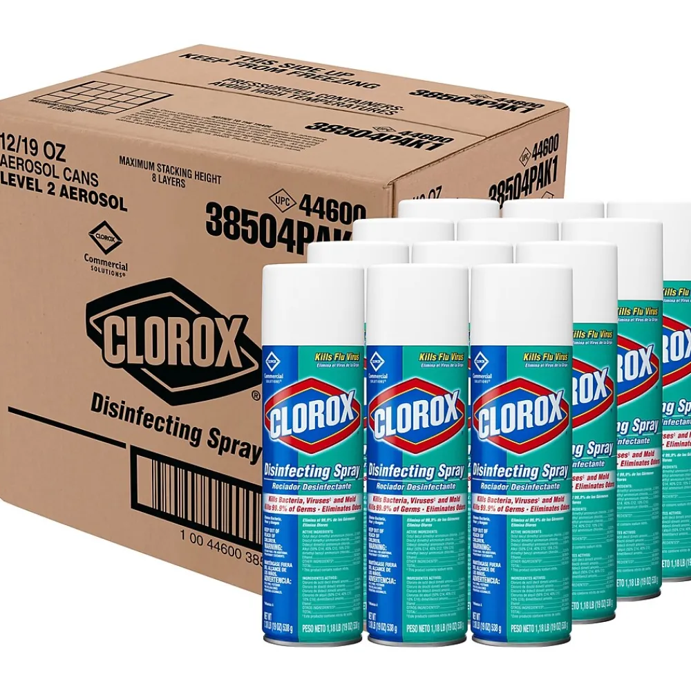 Commercial Solutions All-Purpose Cleaners & Spray Disinfectant, Fresh Scent, 19 oz., 12/Carton (CLO38504CT)<Clorox