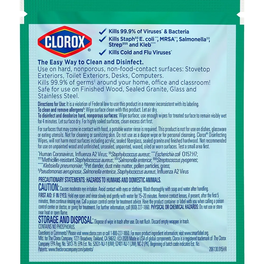 Disinfecting Wipes, Fresh Scent, 900/Carton (60048)<Clorox Best