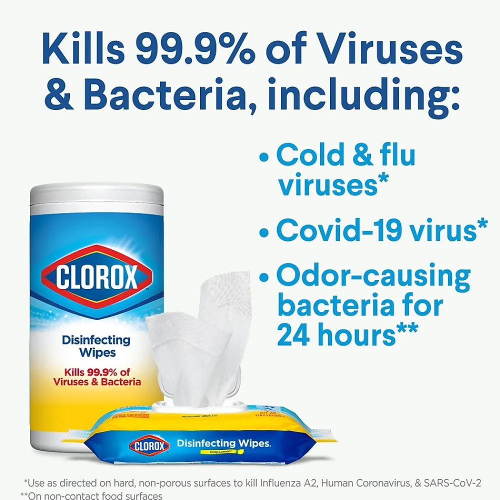 Disinfecting Wipes, Fresh Scent, 35 Wipes/Container (01593)<Clorox