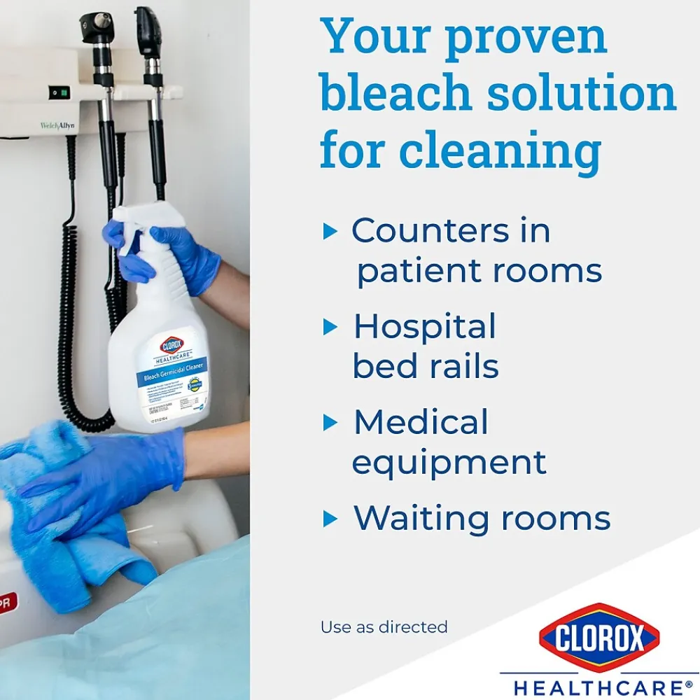 Bleach Germicidal Cleaner Refill, 128 oz., 4/Carton (68978)<Clorox Healthcare Best