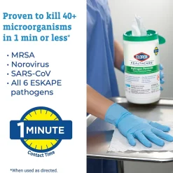 Disinfecting Wipes, 185 Wipes, 2/Carton (30827)<Clorox Healthcare Best