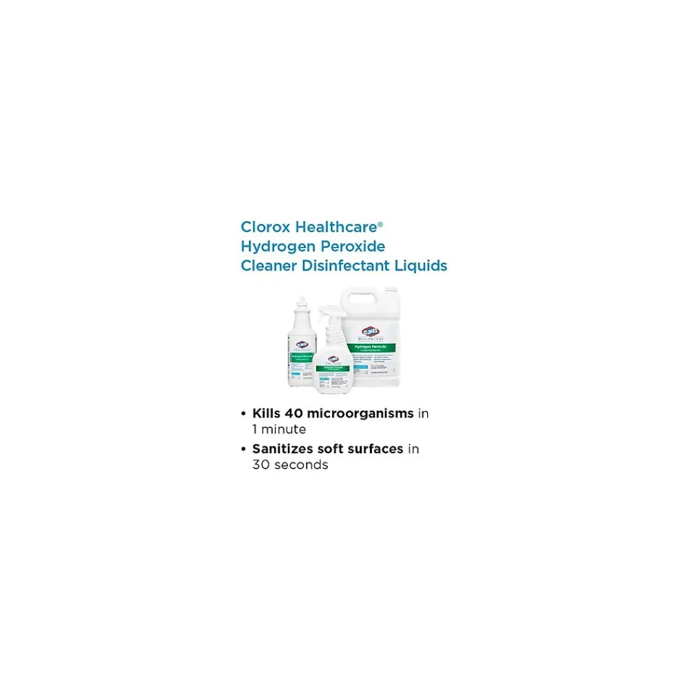 Hydrogen Peroxide Cleaner Disinfectant Refill, 1 gal., 4/Carton (30829)<Clorox Healthcare Clearance