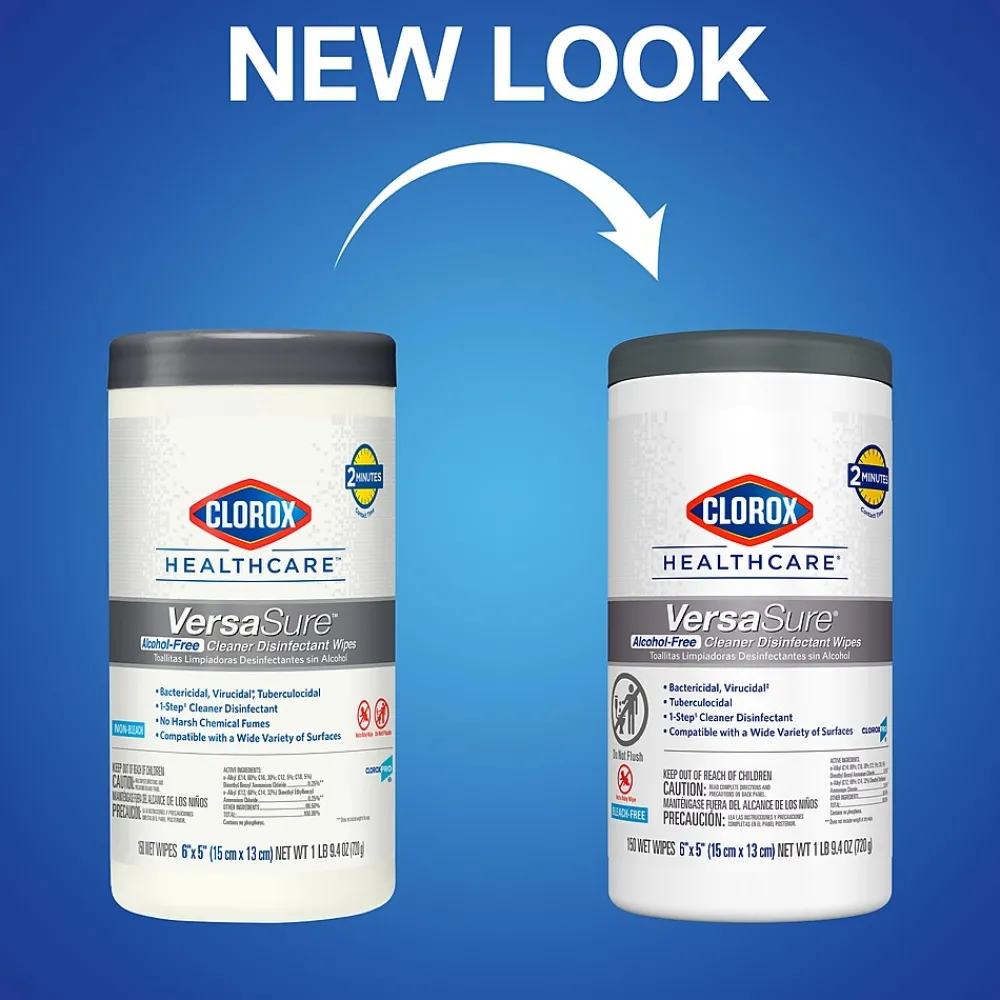 VersaSure Disinfecting Wipes, 150/Canister (31758)<Clorox Healthcare Sale