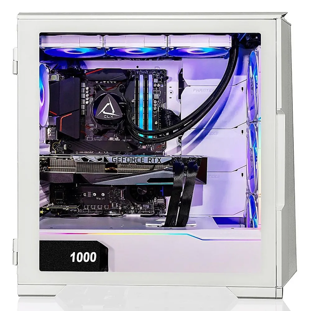 Clearance CLX SET TGMSETRTH2A02WM Gaming Desktop Computer, AMD Ryzen 9 7950X, 32GB Memory, 1TB SSD, 4TB HDD