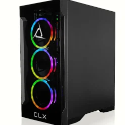New CLX SET TGMSETRTM2A00BM Gaming Desktop Computer, AMD Ryzen 7 7700X, 32GB Memory, 1TB SSD, 4TB HDD
