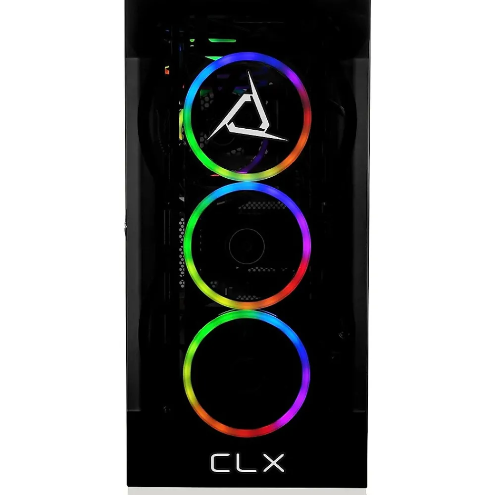 Clearance CLX SET TGMSETRTU2B07BM Gaming Desktop Computer, AMD Ryzen 9 7900X, 32GB Memory, 1TB SSD, 4TB HDD