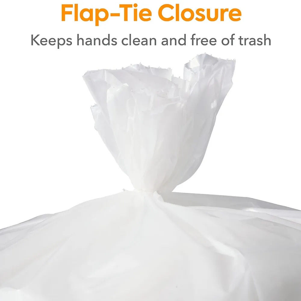 ™ 40-45 Gallon Trash Bag, 40" x 46", Low Density, 2 mil, Clear, 100 Bags/Box (CW57394)<Coastwide Professional Outlet