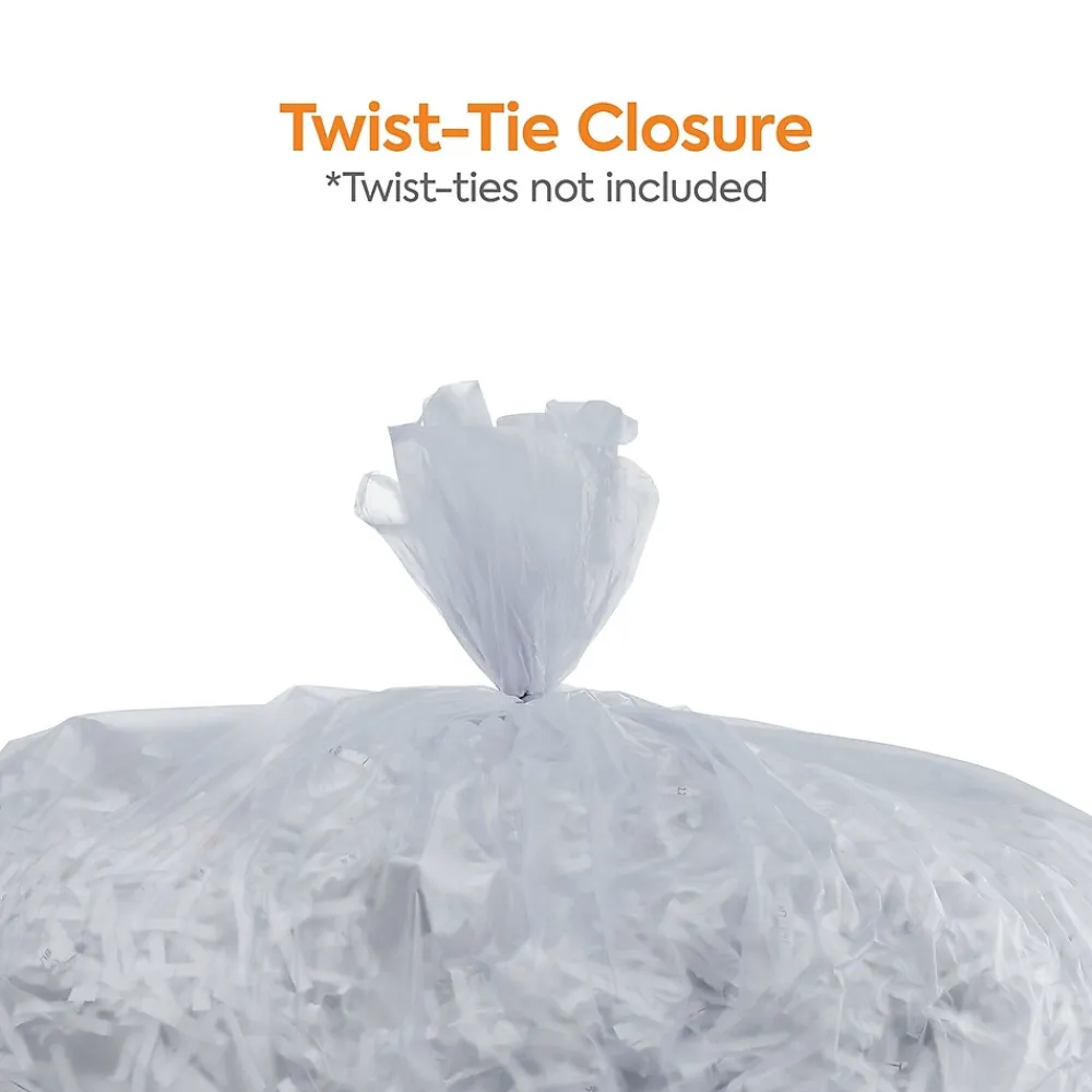 ™ 60 Gallon Trash Bag with 30% PCR, 38" x 58", Low Density, 0.8 mil, Clear, 100 Bags/Box (CW62413)<Coastwide Professional Best