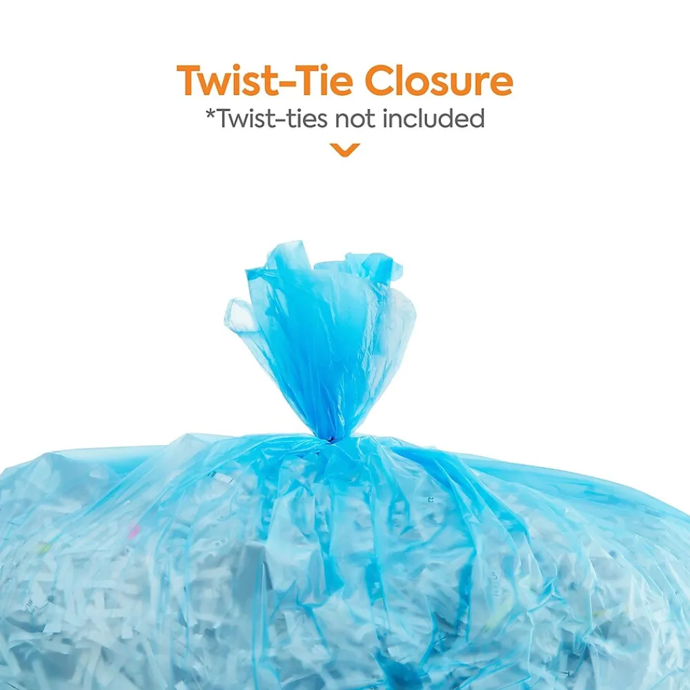 ™ 23 Gallon Trash Bag with 30% PCR, 28" x 45", Low Density, 0.8 mil, Blue, 250 Bags/Box (CW62424)<Coastwide Professional Clearance