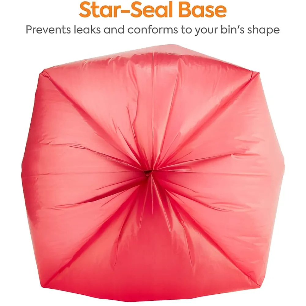 ™ 40-45 Gallon Biohazard Bags, Low Density, 1.3 Mil, Red, 200 Bags/Box (CW50713)<Coastwide Professional Online