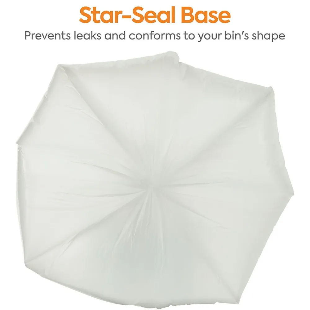 ™ 4 Gallon Trash Bag, 17" x 17", Low Density, 0.35 mil, Clear, 1000 Bags/Box (CW22236)<Coastwide Professional Online