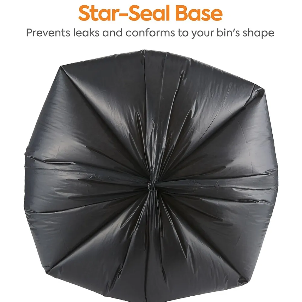 ™ 55-60 Gallon Trash Bag, 38" x 58", Low Density, 1.3 mil, Black, 100 Bags/Box (CW22342)<Coastwide Professional Online