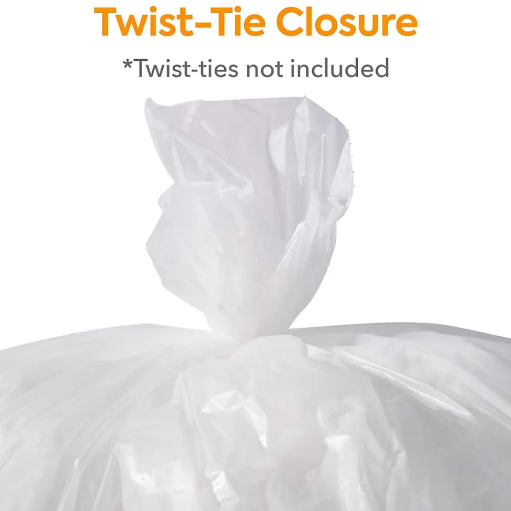 ™ 30-33 Gallon Trash Bag, 33" x 39", Low Density, 0.9 mil, Clear, 150 Bags/Box (CW22339)<Coastwide Professional