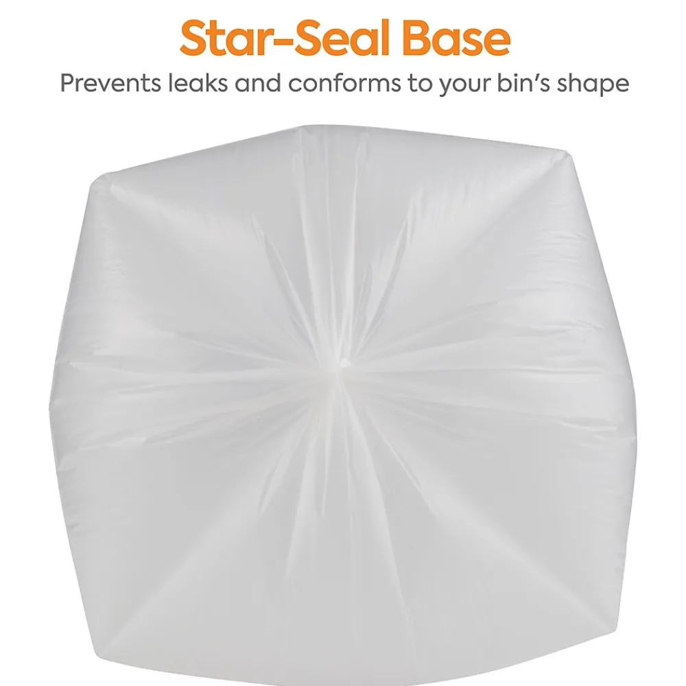 ™ 30-33 Gallon Trash Bag, 33" x 39", Low Density, 0.9 mil, Clear, 150 Bags/Box (CW22339)<Coastwide Professional
