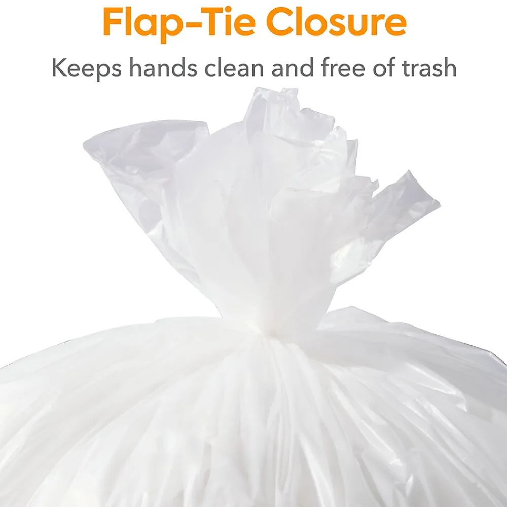 ™ 20-30 Gallon Trash Bag, 30" x 36", Low Density, 0.65 mil, Clear, 250 Bags/Box (CW22338)<Coastwide Professional Clearance