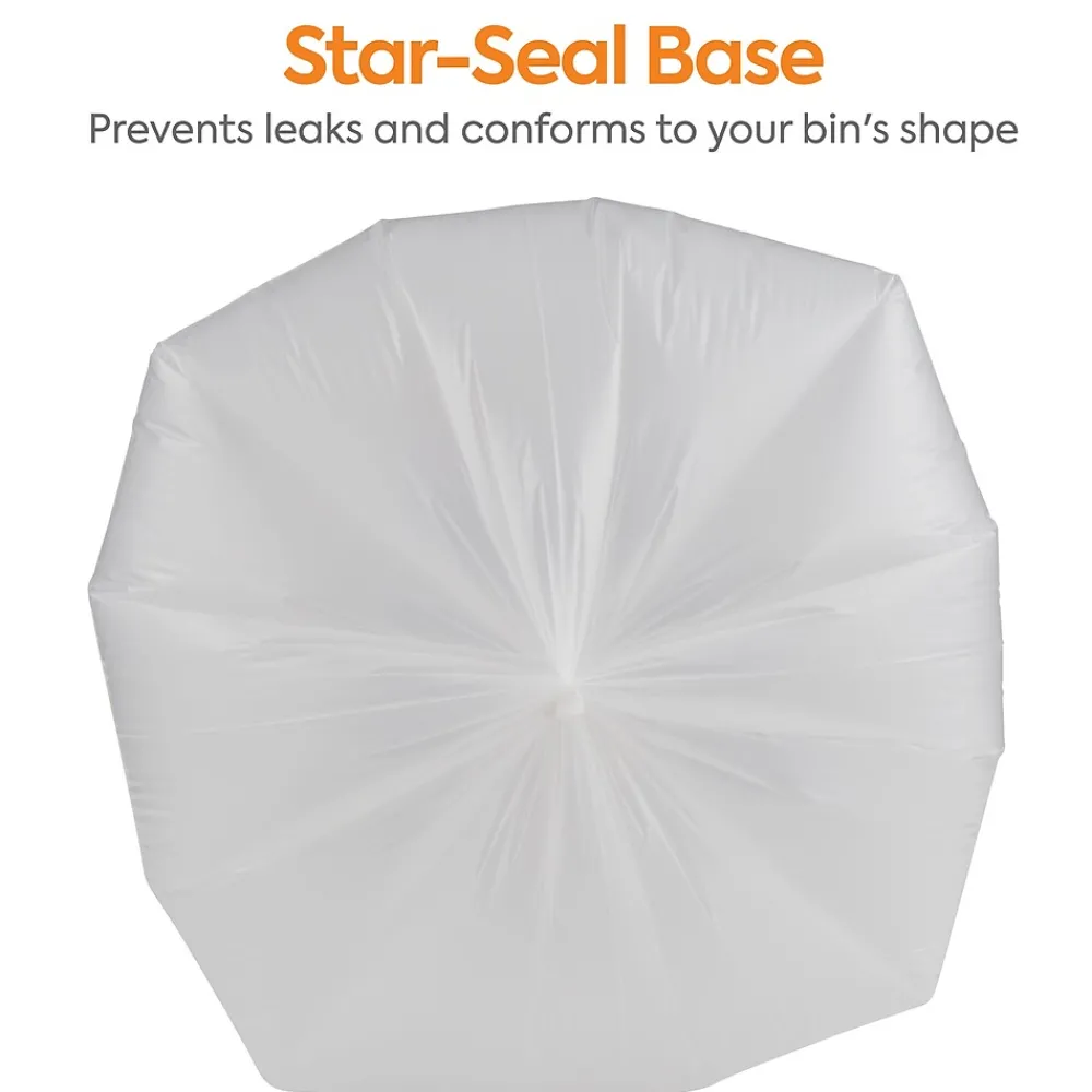 ™ 20-30 Gallon Trash Bag, 30" x 36", Low Density, 0.65 mil, Clear, 250 Bags/Box (CW22338)<Coastwide Professional Clearance