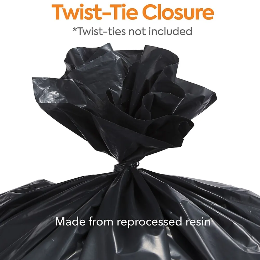 ™ 30-33 Gallon Trash Bag, 33" x 39", Low Density, 2 mil, Black, 100 Bags/Box (CW57403)<Coastwide Professional Online