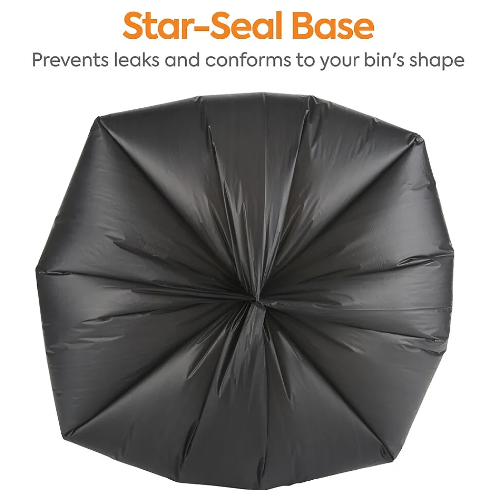 ™ 30-33 Gallon Trash Bag, 33" x 40", High Density, 22 mic, Black, 200 Bags/Box (CW17969)<Coastwide Professional New