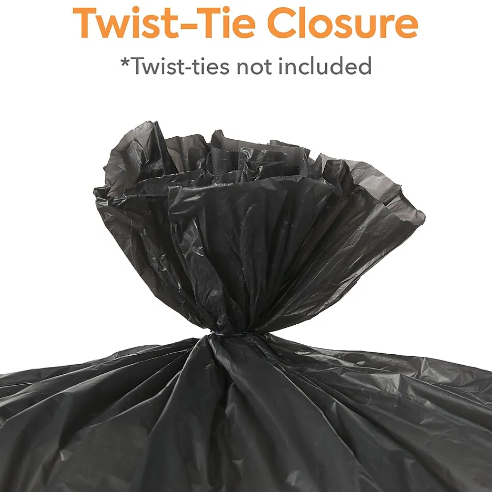 ™ 40-45 Gallon Trash Bag, 40" x 48", High Density, 22 mic, Black, 150 Bags/Box (CW17713)<Coastwide Professional Discount