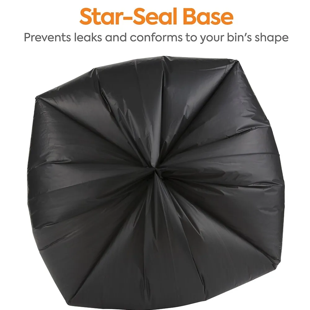 ™ 40-45 Gallon Trash Bag, 40" x 48", High Density, 22 mic, Black, 150 Bags/Box (CW17713)<Coastwide Professional Discount