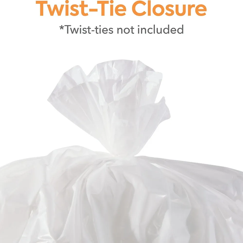 ™ 30-33 Gallon Trash Bag, 33" x 39", Low Density, 0.74 mil, White, 150 Bags/Box (CW18185)<Coastwide Professional Online