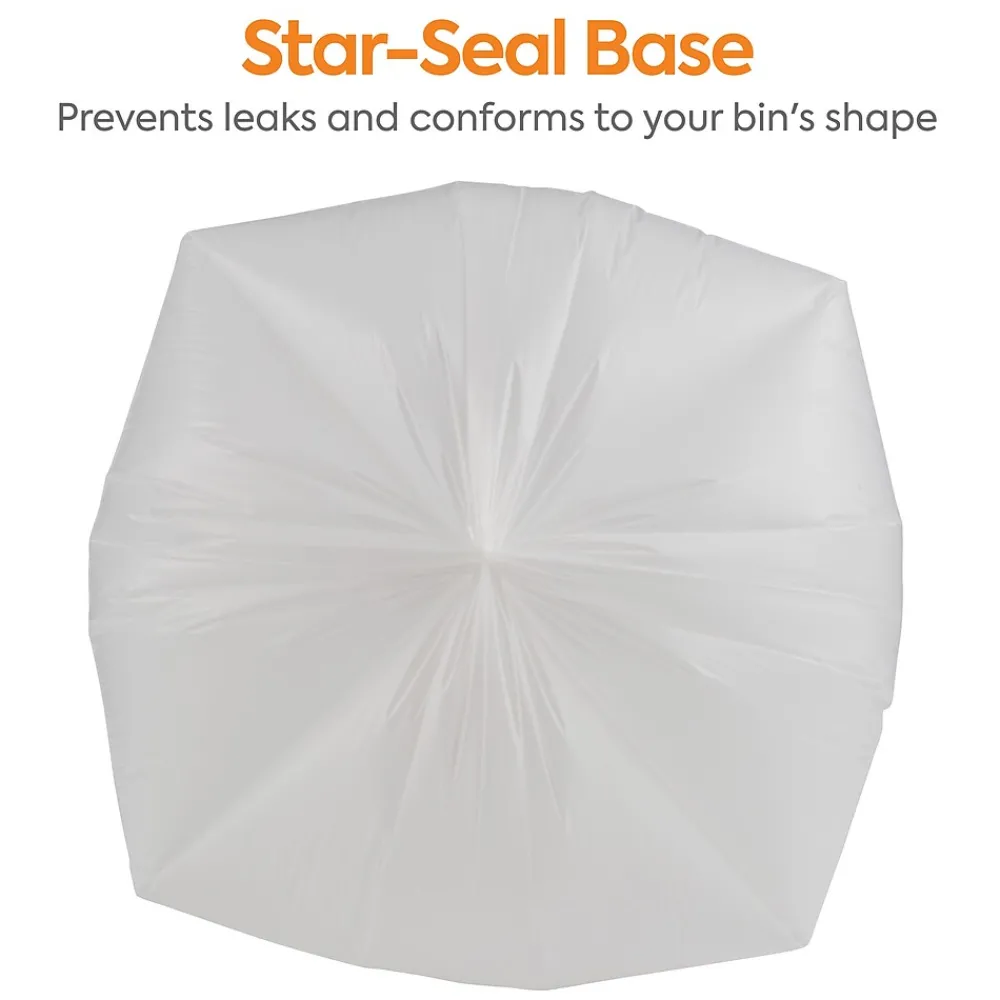 ™ 30-33 Gallon Trash Bag, 33" x 39", Low Density, 0.74 mil, White, 150 Bags/Box (CW18185)<Coastwide Professional Online