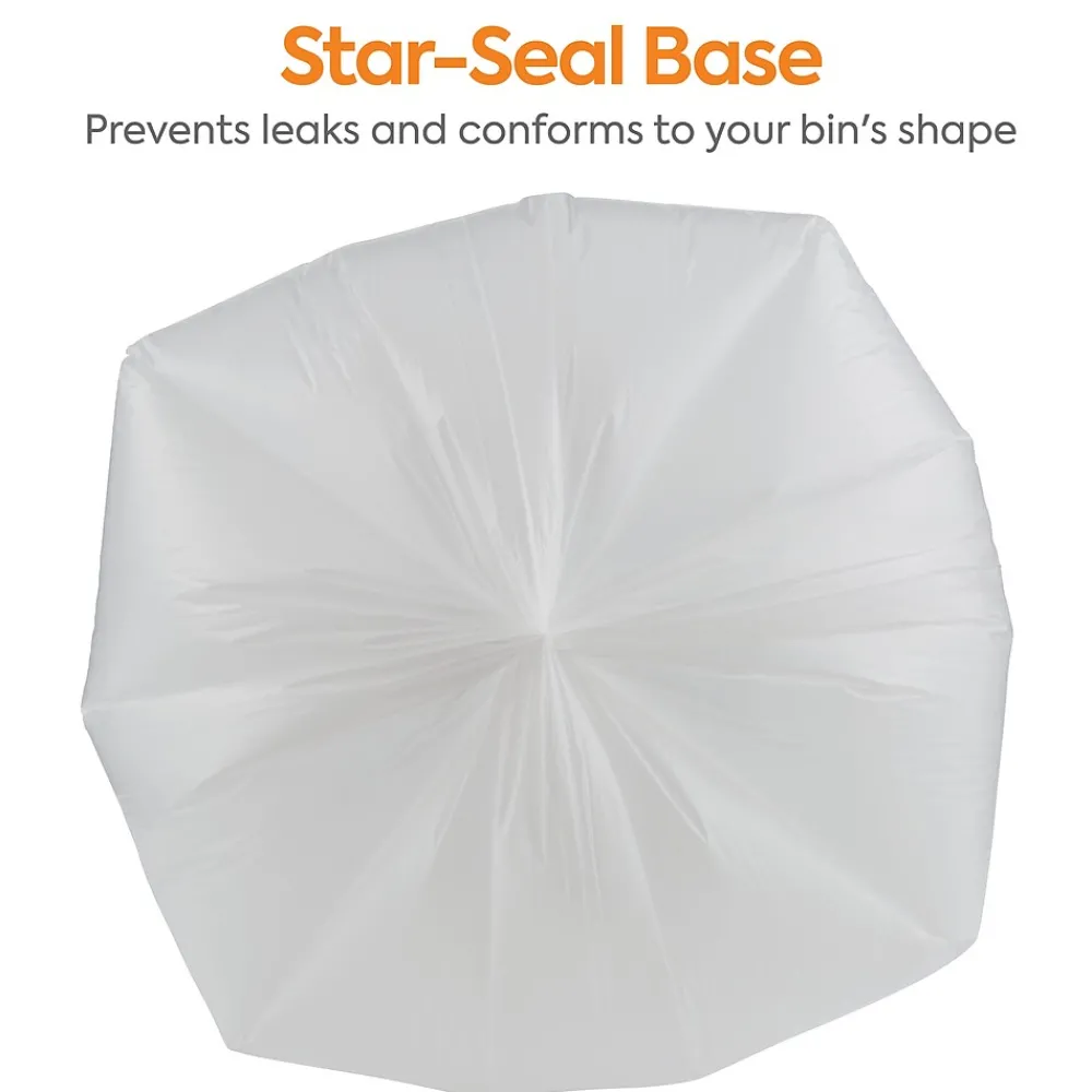 ™ 55-60 Gallon Trash Bag, 38" x 58", Low Density, 0.74 mil, White, 100 Bags/Box (CW18187)<Coastwide Professional Online