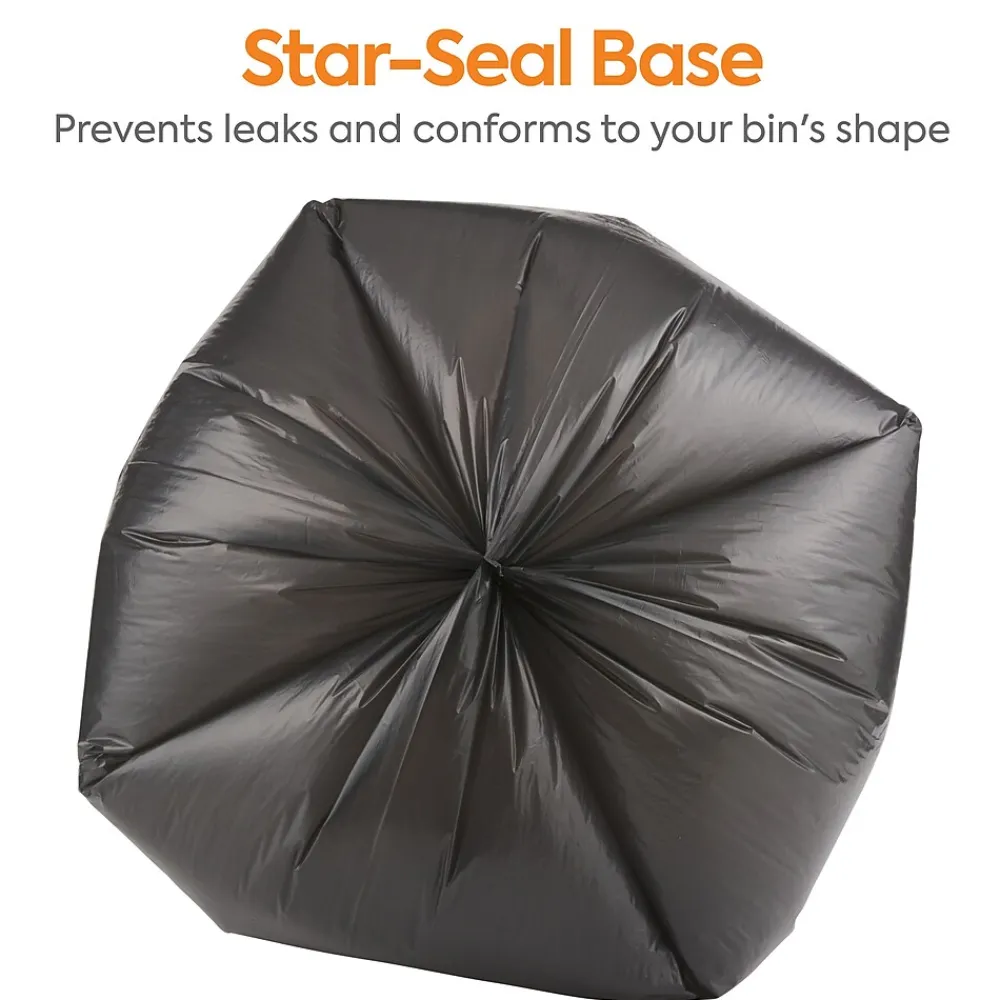 ™ 50-56 Gallon Trash Bag, 43" x 48", Low Density, 0.95 mil, Black, 100 Bags/Box (CW18194)<Coastwide Professional Best