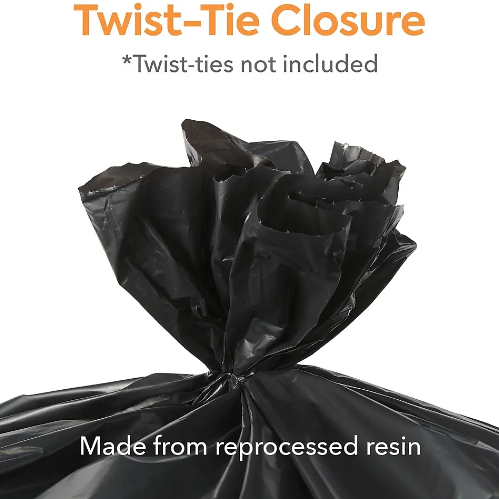 ™ 30-33 Gallon Trash Bag, 33" x 39", Low Density, 1.35 mil, Black, 150 Bags/Box (CW18206)<Coastwide Professional Sale