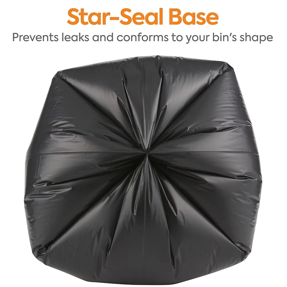 ™ 30-33 Gallon Trash Bag, 33" x 39", Low Density, 1.35 mil, Black, 150 Bags/Box (CW18206)<Coastwide Professional Sale