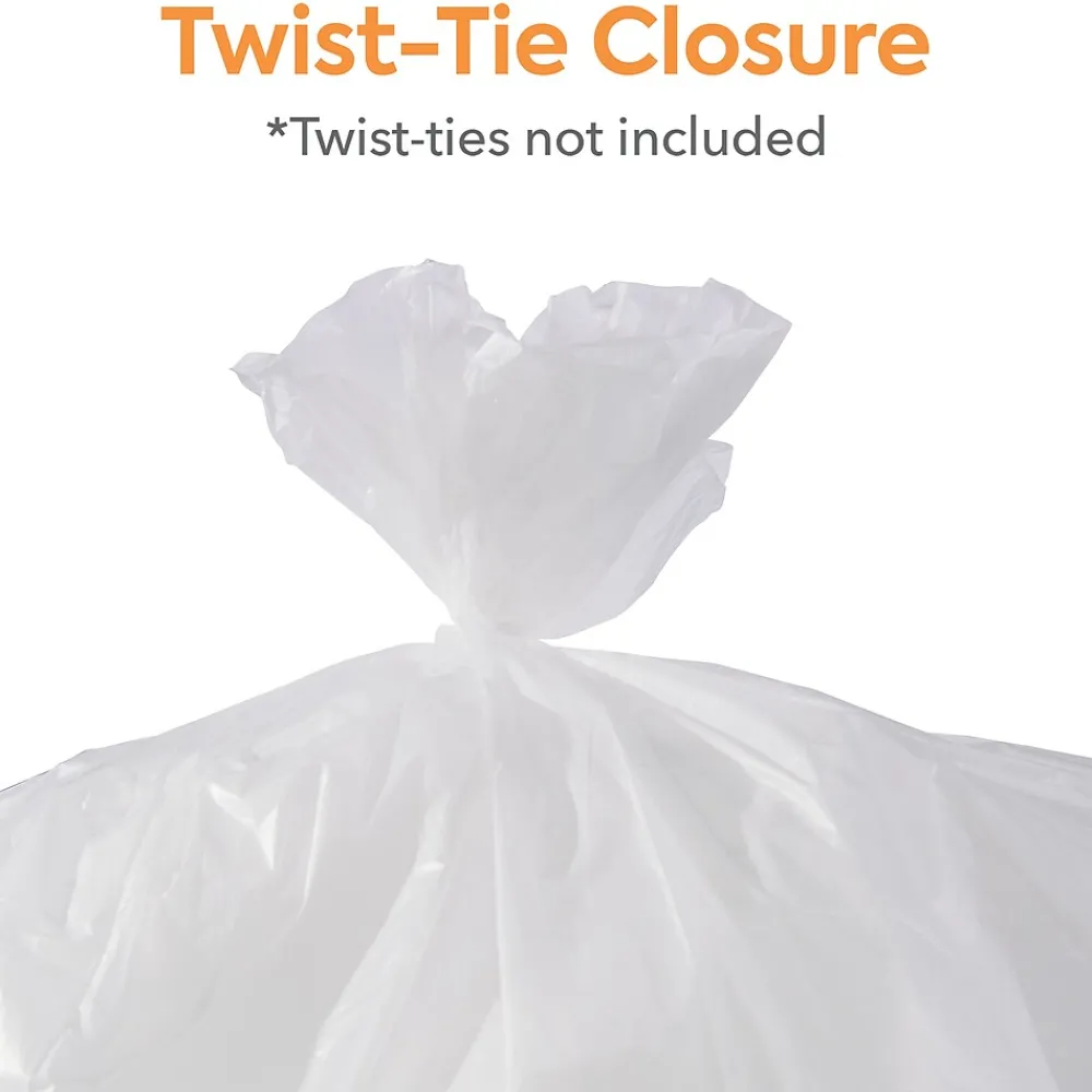 ™ 30-33 Gallon Trash Bag, 33" x 40", High Density, 12 mic, Natural, 250 Bags/Box (CW18199)<Coastwide Professional New