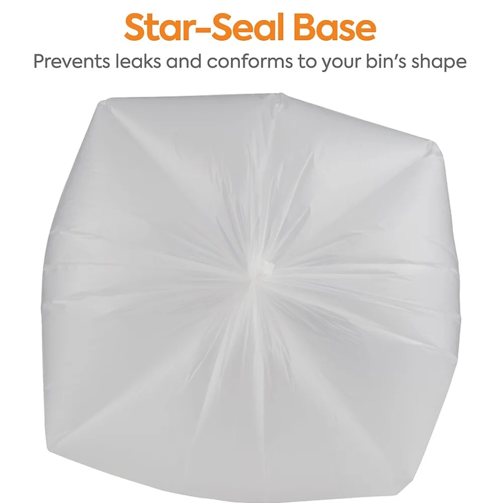 ™ 30-33 Gallon Trash Bag, 33" x 40", High Density, 12 mic, Natural, 250 Bags/Box (CW18199)<Coastwide Professional New