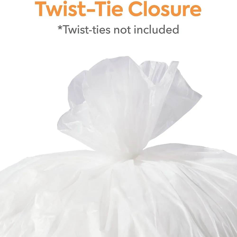 ™ 20-30 Gallon Trash Bag, 30" x 37", High Density, 12 mic, Natural, 500 Bags/Box (CW18198)<Coastwide Professional Best
