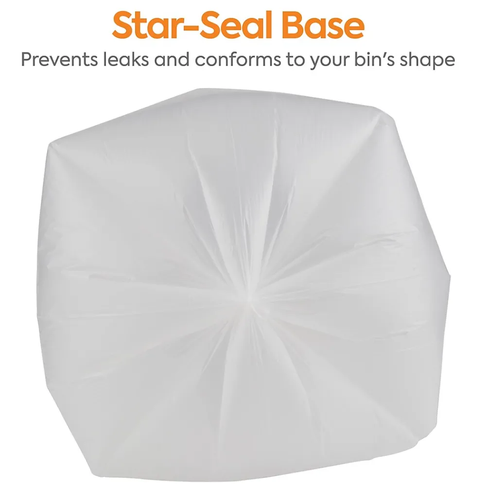 ™ 20-30 Gallon Trash Bag, 30" x 37", High Density, 12 mic, Natural, 500 Bags/Box (CW18198)<Coastwide Professional Best