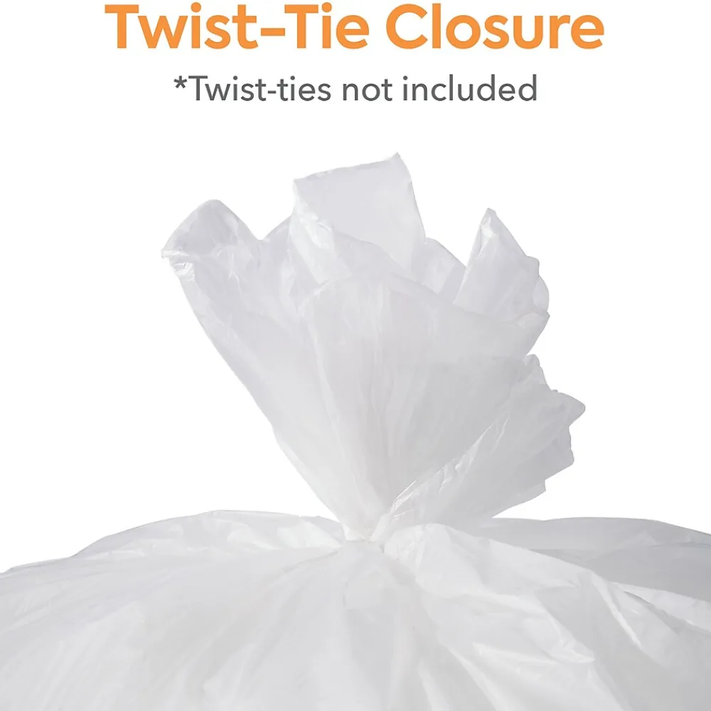 ™ 55-60 Gallon Trash Bag, 38" x 60", High Density, 14 mic, Natural, 200 Bags/Box (CW18201)<Coastwide Professional Clearance