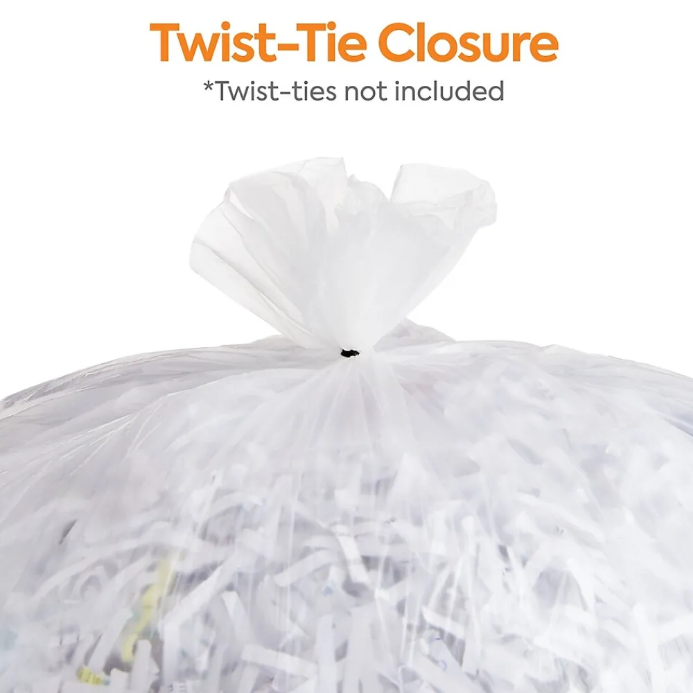 ™ 10 Gallon Trash Bag, 24" x 24", High Density, 6 mic, Natural, 1000 Bags/Box (CW18195)<Coastwide Professional Hot