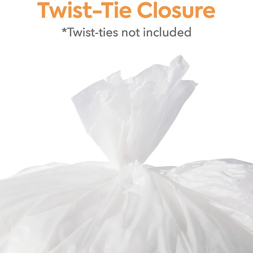™ 55-60 Gallon Trash Bag, 38" x 60", High Density, 16 mic, Natural, 200 Bags/Box (CW18202)<Coastwide Professional Outlet