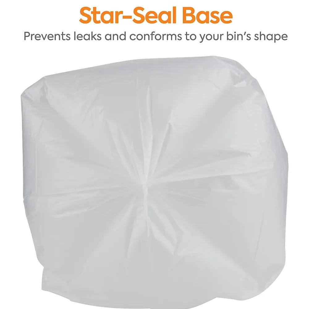 ™ 50-56 Gallon Trash Bag, 43" x 48", High Density, 22 mic, Natural, 150 Bags/Box (CW19244)<Coastwide Professional Online