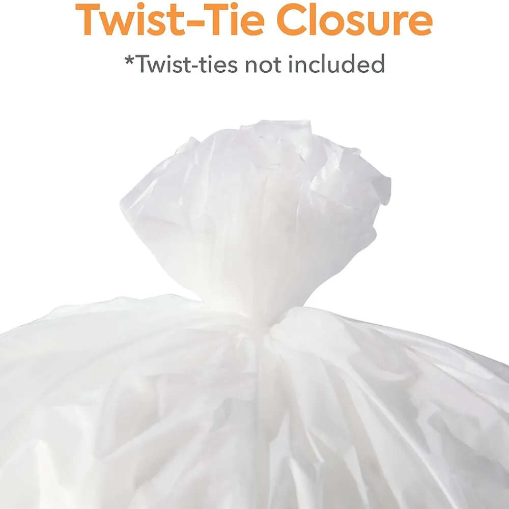 ™ 40-45 Gallon Trash Bag, 40" x 48", High Density, 22 mic, Natural, 150 Bags/Box (CW19248)<Coastwide Professional New