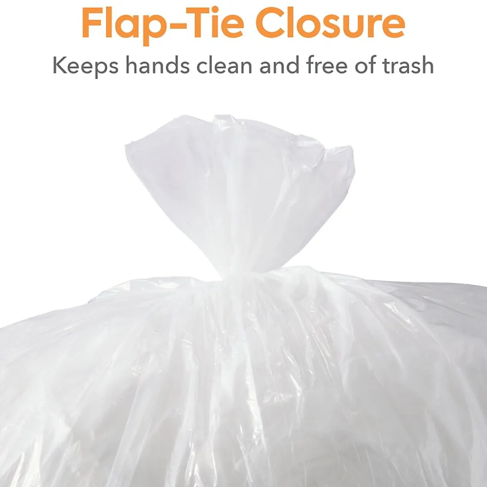 ™ 12-16 Gallon Trash Bag, 24" x 32", Low Density, 0.35 mil, Clear, 1000 Bags/Box (CW57405)<Coastwide Professional